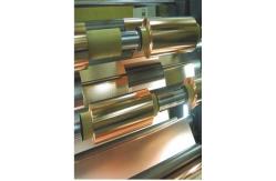China 0.175mm Red Electroplcated Copper Foil For Shielding Roll Strip supplier