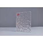 Customized Size Clear 2-12mm Textured Acrylic Sheet Double Ice Stone Pearl for sale