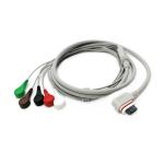 Ge Holter Recorder 5 Lead ECG Cable AHA Snap cable distal 2008594 001 for sale