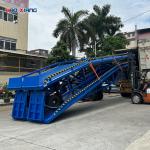 Loading And Unloading Portable Dock Ramp Green Portable Steel Ramps