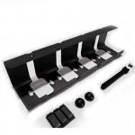 Metal Cast Iron Under Desk Cable Management Tray Pack of 2 for Neat Cord Storage for sale