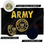 Army Crest Flag USA Polyester Single Reverse Outdoor Canvas Header for sale