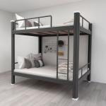 Double Bed King Size Metal Frame Adult Loft Bed Steel Bunk Bed Factory Supply for sale