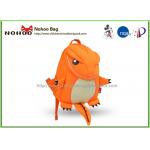 Lovely Cartoon Cute Toddler Backpacks Orange / Green Color 0.5KG for sale
