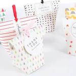 Custom logo printed party favor colorful goodie candy paper gift bag for kids birthday party for sale