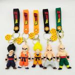 OEM Cartoon 3D Kawaii Sun Wukong Anime Character Keychain 3D Cartoon Pvc Keychain for sale