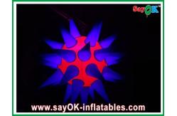 China Attractive 12 Led Lighting Inflatable Star 190T Nylon Cloth Purple And Red supplier