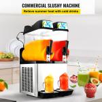 110V Cocktail Coffee Slush Machine Frozen Drink Granita Ice Double Bowl for sale