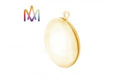 China Round Locket Photo Frame Charm supplier
