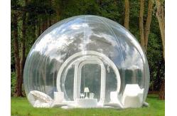 China Clear Inflatable Bubble Tent with Two Room One Tunnel supplier