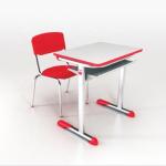 Muchn Polished Plastic Childs School Desk And Chair for sale