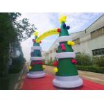 Customized 8OZ Fabric Inflatable Advertising Christmas Arch With Digital Printing