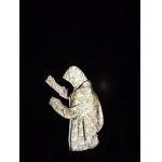 Silver Luminous Strong Reflective Stretch Fabric High Vis Jacket Material EN20471 ANSI107