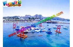 China Floating Inflatable Water Parks  , Giant  0.9mm Inflatable Water Toys For Hire supplier