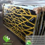 CNC carving panel fluorocarbon perforated aluminum panel curtain wall aluminum panel for facade cladding for sale