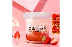 China Small Buckets 1L Capacity White Disposable PP Food Grade Plastic Ice Cream Containers supplier