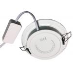 Meeting Room Led Slim Round Panel Downlight Beam Angle 100 Degrees Driver Outside