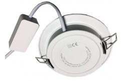 China Meeting Room Led Slim Round Panel Downlight Beam Angle 100 Degrees Driver Outside supplier