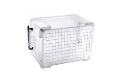 China Collapsible 150l Clear Plastic Storage Bins Transparent Storage Containers supplier