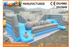 China Commercial 0.55 MM PVC Tarpaulin Inflatable Obstacle Course With Slide supplier