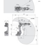 BX100N Kawasaki Robot Arm Floor Mounting Commercial Robotic Arm