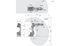 China BX100N Kawasaki Robot Arm Floor Mounting Commercial Robotic Arm supplier