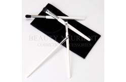 China Soft Bristles 4pieces Eyeshadow Makeup Brush Kit White Wooden Handle supplier