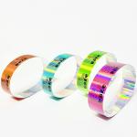 Plastic Glitter Party Wristbands Fashionable Custom Adjustable Size for sale