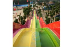 China Fade Resistant Mat Racer Water Slide Fiberglass Racer Water Slide 12m Height supplier