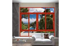 China Soundproof Double Tempered Glass Window , Aluminium Laminated Glass Sliding Window supplier