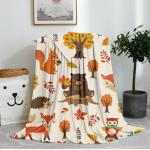 Customized Polyester Fleece Blanket , Anti pilling 130x150cm Polar Fleece Comforter for sale