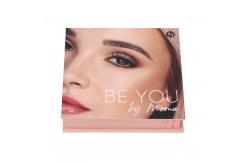 China 2 Positions Baked Eyeshadow Palette Paper Pantone Makeup Palette With Mirror supplier