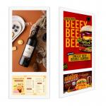 Ultra Slim Elevator LCD Display Double Screen Monitor LCD Advertising Display for sale
