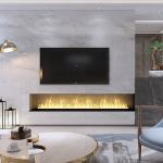 Waterproof and Safe For Children Led Electric Fireplace with Steel Material for sale