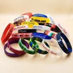 20cm-25cm Length Customized Silicone Bracelet for Basketball Ball-Game Star Promotion for sale