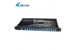 China LC/UPC 16ch Cwdm Optical Mux Demux 1U Rack Mount Dual Fiber 1310nm~1610nm supplier