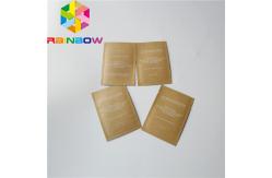 China Small Recycled Brown Kraft Paper Custom Printing Aluminum Foil Moisture Proof supplier