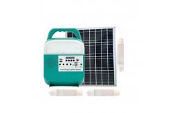China Camping 16W Mini Solar Home Lighting System / Portable 16V DC Kits 6000mah supplier