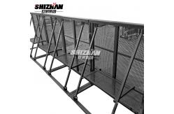 China 6061-T6 Black Concert Crowd Control Barrier With 2mm Mesh Thickness supplier