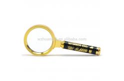 China Kids Pocket Flat Handheld Illuminated Magnifiers , Hand Held Magnifying Glass 8x 10x Power supplier