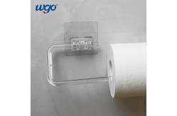 China Bathroom Fitting No Install Tools Mounted Toilet Paper Roll Holder Strongly Stick on supplier