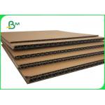 3 Layer Hard Corrugated Cardboard Sheets 1100mm x 1600mm B flute 3mm Thick for sale