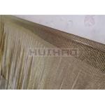 0.53x3.81mm Stainless Steel Metal Ring Mesh Brass Color For String Curtains for sale