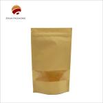 Custom Printed Kraft Paper Bag 250g Capacity with Shiny Finish for Food Packaging for sale