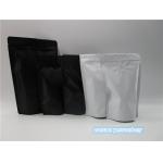 Foil lined plastic coffee bags with degassing valve for 250g coffee powder packaging with zipper for sale