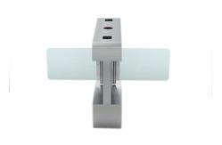 China Waist High Pedestrian Barrier Gate 1.2mm Thickness DC24V With Fingerprint Reader supplier