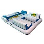 Large Inflatable Floating Island , Inflatable Lounge Water Floating Games For Leisure