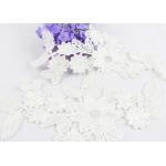 Fashion Polyester Lace Neckline Applique With Floral Embroidered For Clothing for sale