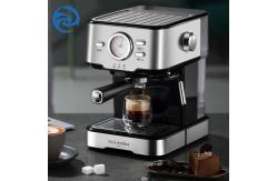 China Italian 220V Home Coffee Machine With Milk Frother Black supplier