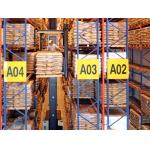 Galvanized High Density Pallet Racking 4000kgs VNA Warehouse Racking for sale